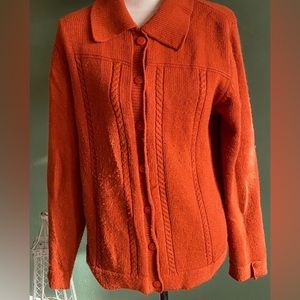 Women’s button front sweater, Size L